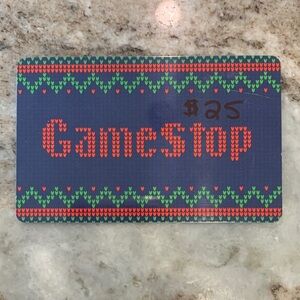 GameStop Gift Card $25 - Festive Blue and Green Design
